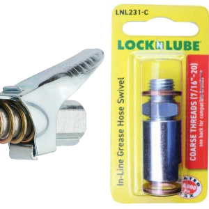 LockNlube Grease Gun Coupler Regular and Swivel - GC81011 and LNL 231C