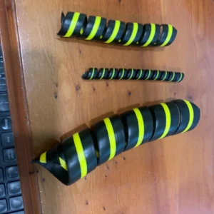 FASTENIT SYSTEM - 25mm Black and Yellow Protective Loom - 50m Roll