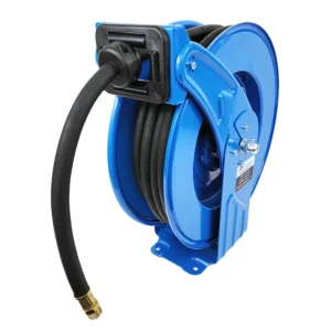Macnaught Industrial Air / Water Hose Reel with ½” x 50ft hose, 300 PSI Shop and Truck Mount Duty