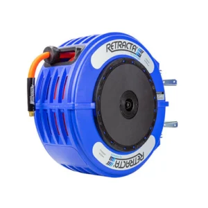 Macnaught R3 Engineered Thermoplastic Heavy Duty Hose Reel Air Water Service 1/2 inch x 65 ft Blue C